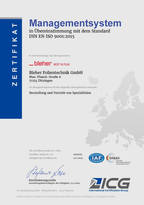 Zertifikat ISO-9001